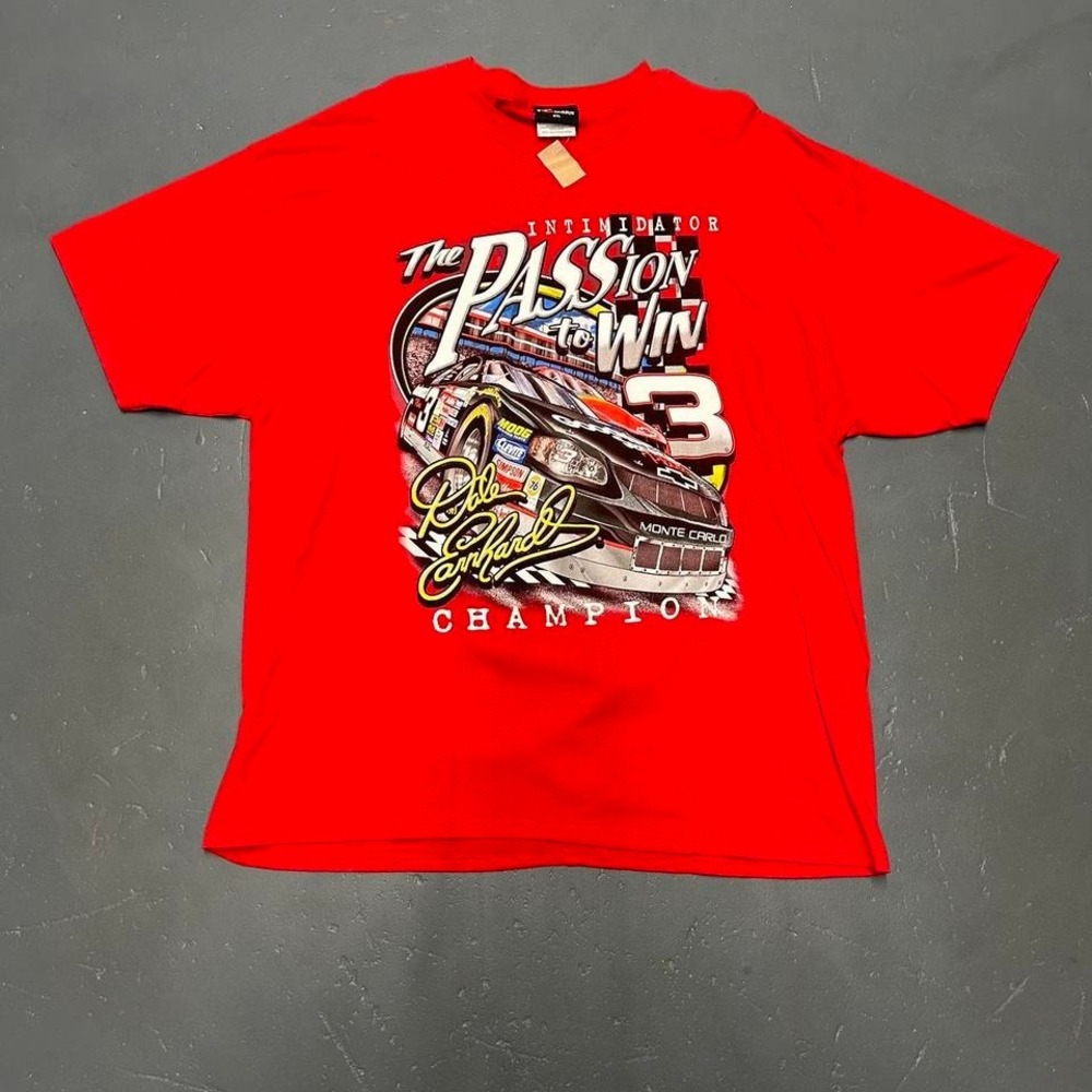 Vintage 90s Dale Earnhardt double sided big print graphic racing nascar tshirt